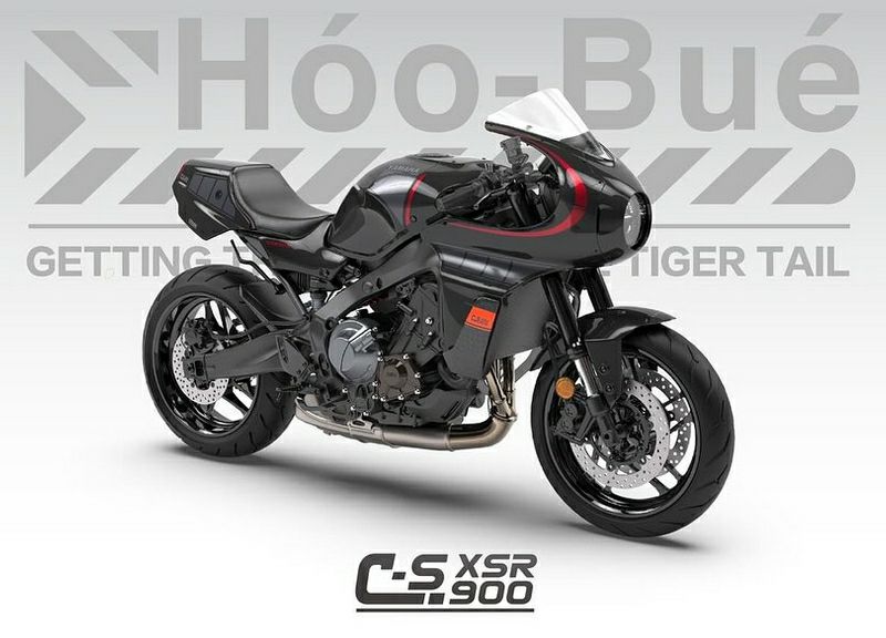 ヤマハ XSR900 C-S フロントカウル/シートカバー/トリプルクランプカバー セット ブルー HooBue