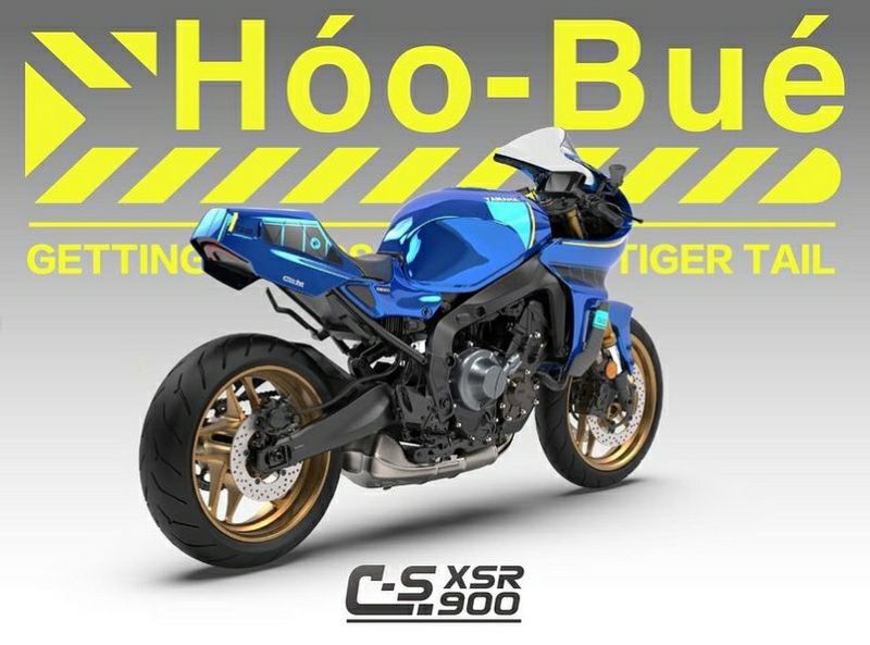 ヤマハ XSR900 C-S フロントカウル ブルー HooBue | バイクカスタム 