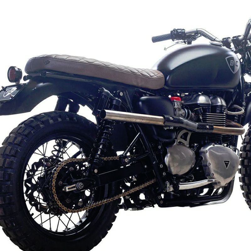 空冷 T100 スラクストン スクランブラー 左右2本出し フルエキ 空冷 T100 スラクストン スクランブラー 左右2本出し フルエキ