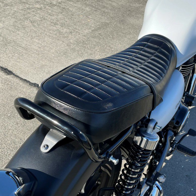 GB350 ゲル入りローシート CBパターン 艶有ブラック Gシリーズ 茗荷 