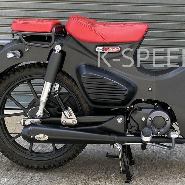 スーパーカブ C125 フルエキゾーストマフラー Diabolus ブラックエディション K-SPEED | バイクカスタムパーツ専門店  モトパーツ(MOTO PARTS)