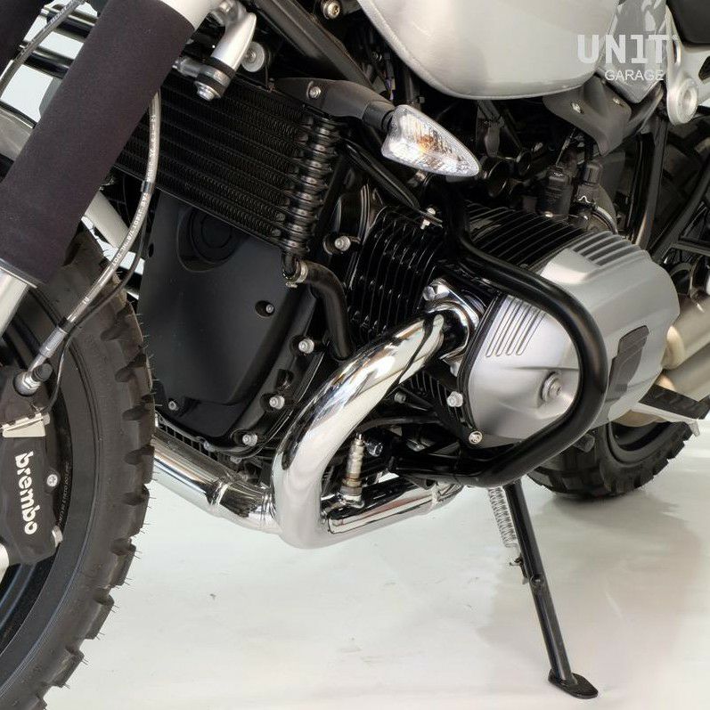 BMW RnineT 13-16 エンジンガード ブラック UNIT GARAGE | バイク 
