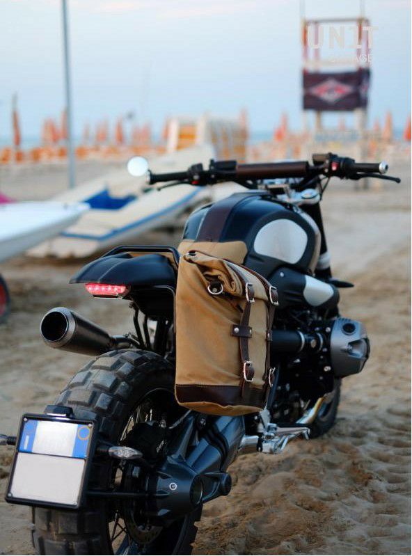 BMW RnineT シリーズ サイドバッグ キャンバス製 22L-30L + サブ