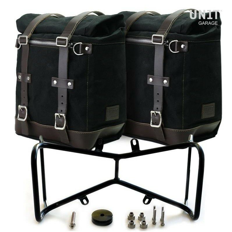 BMW RnineT シリーズ サイドバッグ キャンバス製 22L-30L +