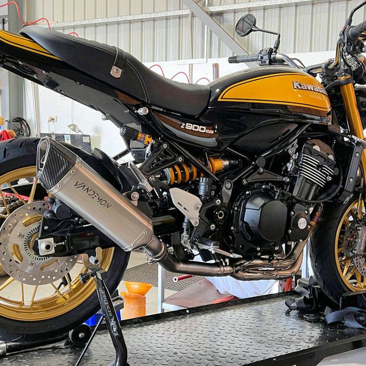 Z900RS 18- チタン フルエキゾーストマフラー 4-2-1 集合管 カーボンエンド Vandemon | バイクカスタムパーツ専門店  モトパーツ(MOTO PARTS)