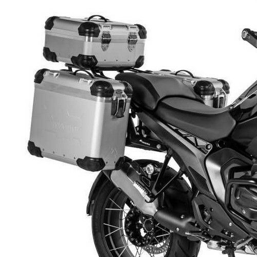 BMW R1300GS ZEGA Evo アルミパニアセット 31L/31L【シルバー】 u0026ステンレスステー【ブラック】 ツアラテック | バイクカスタムパーツ専門店  モトパーツ(MOTO PARTS)