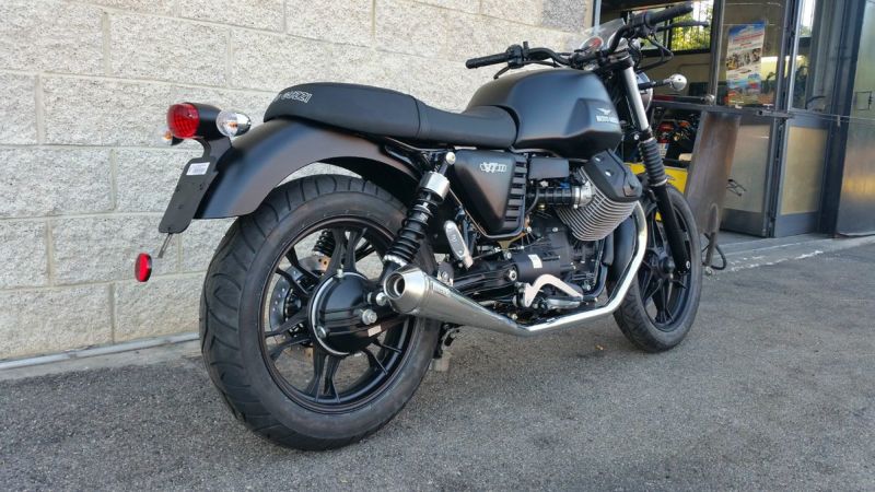 MOTO GUZZI(モトグッチ) V7 Tromb レトロ ステンレス スリップオンマフラー ポリッシュ MASS Exhaust |  バイクカスタムパーツ専門店 モトパーツ(MOTO PARTS)