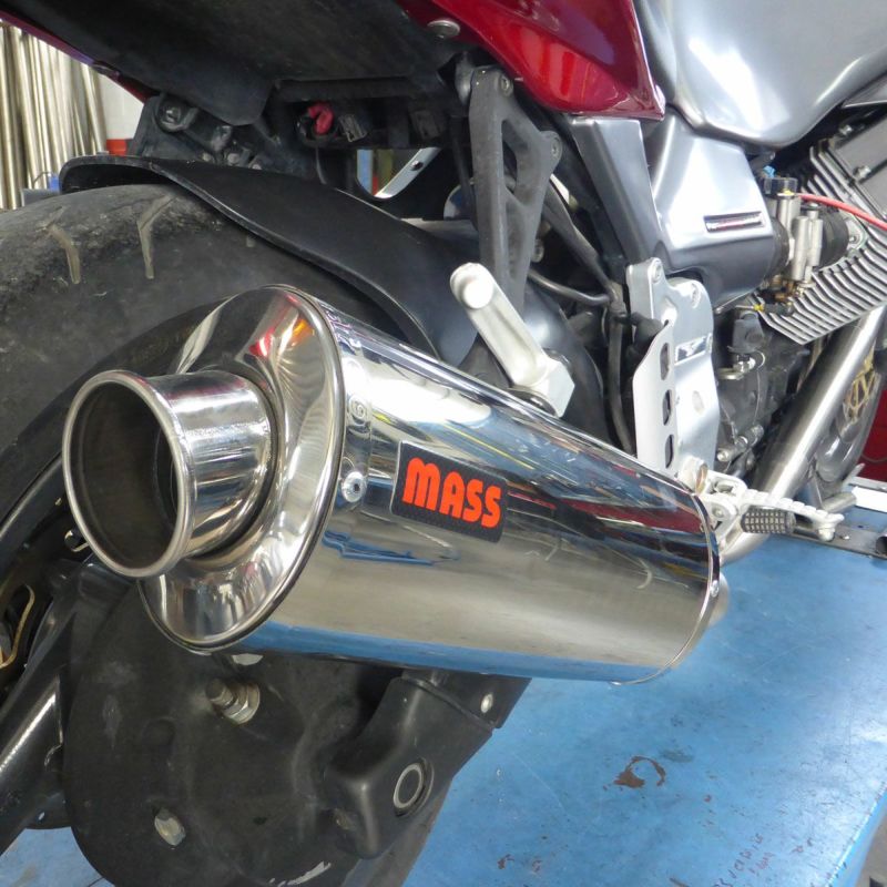 MOTO GUZZI(モトグッチ) V11スポルト/ルマン ポリッシュオーバル ステンレス スリップオンマフラー MASS Exhaust |  バイクカスタムパーツ専門店 モトパーツ(MOTO PARTS)