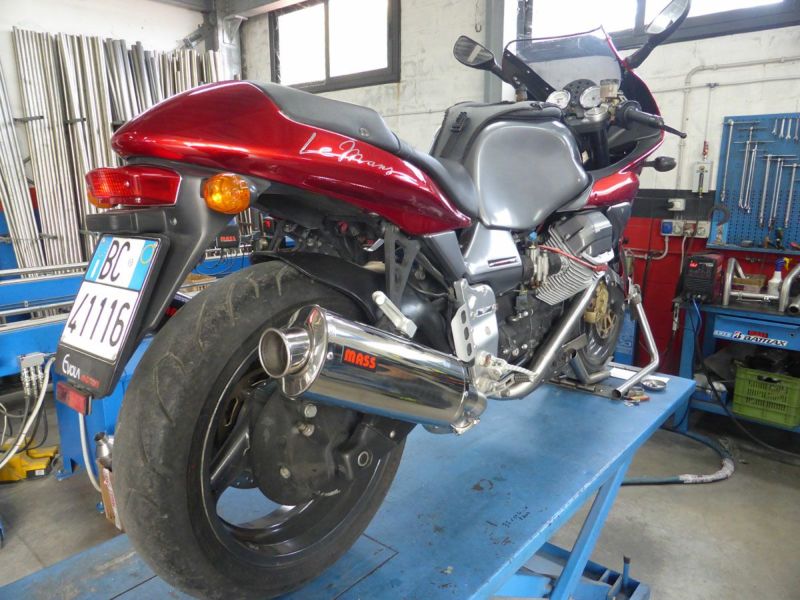 MOTO GUZZI(モトグッチ) V11スポルト/ルマン ポリッシュオーバル ステンレス スリップオンマフラー MASS Exhaust |  バイクカスタムパーツ専門店 モトパーツ(MOTO PARTS)