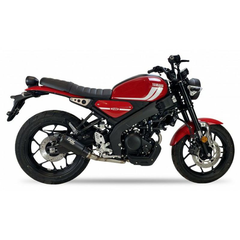 ヤマハ XSR125/155 フルエキゾーストマフラー ブラック IXIL | バイクカスタムパーツ専門店 モトパーツ(MOTO PARTS)