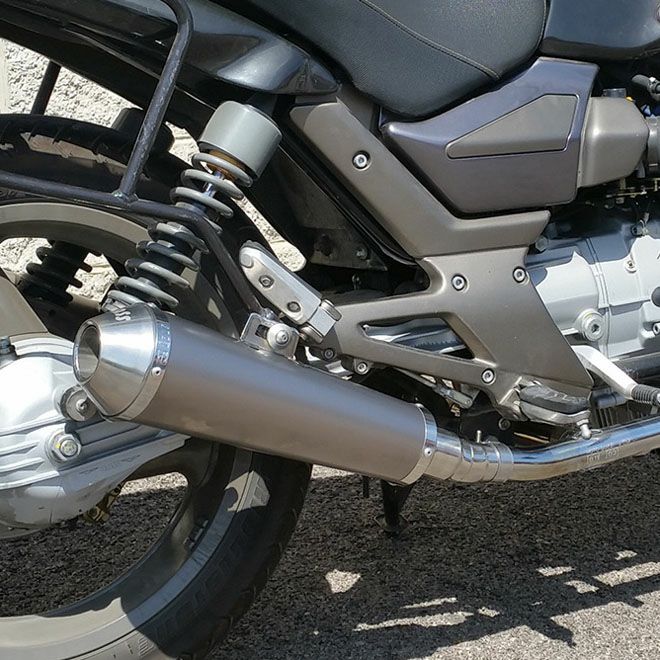 MOTO GUZZI(モトグッチ) BREVA ブレヴァ750 Tromb チタン スリップオンマフラー MASS Exhaust |  バイクカスタムパーツ専門店 モトパーツ(MOTO PARTS)