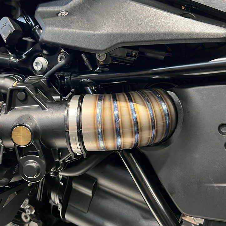 BMW RnineT シリーズ インテークカバー チタン DKdesign | バイク 