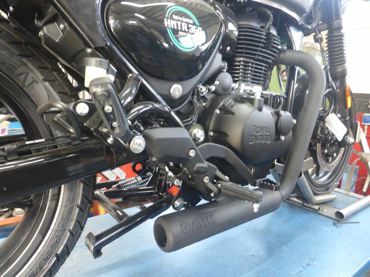 ロイヤルエンフィールド ハンター350 ステンレス フルエキゾースト 