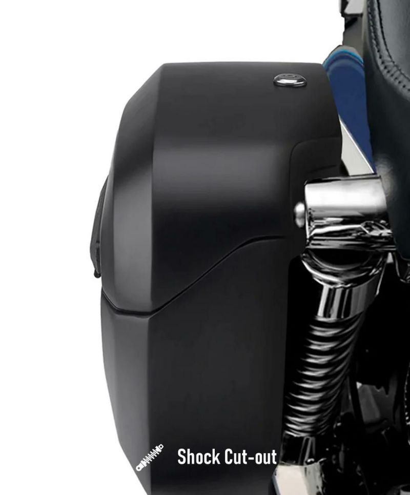 レブル250 ABS車 ハード サドルバッグ グロスブラック ラメラ レイブン