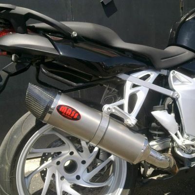 BMW K1200 オーバルチタン スリップオンマフラー(レーシング) MASS