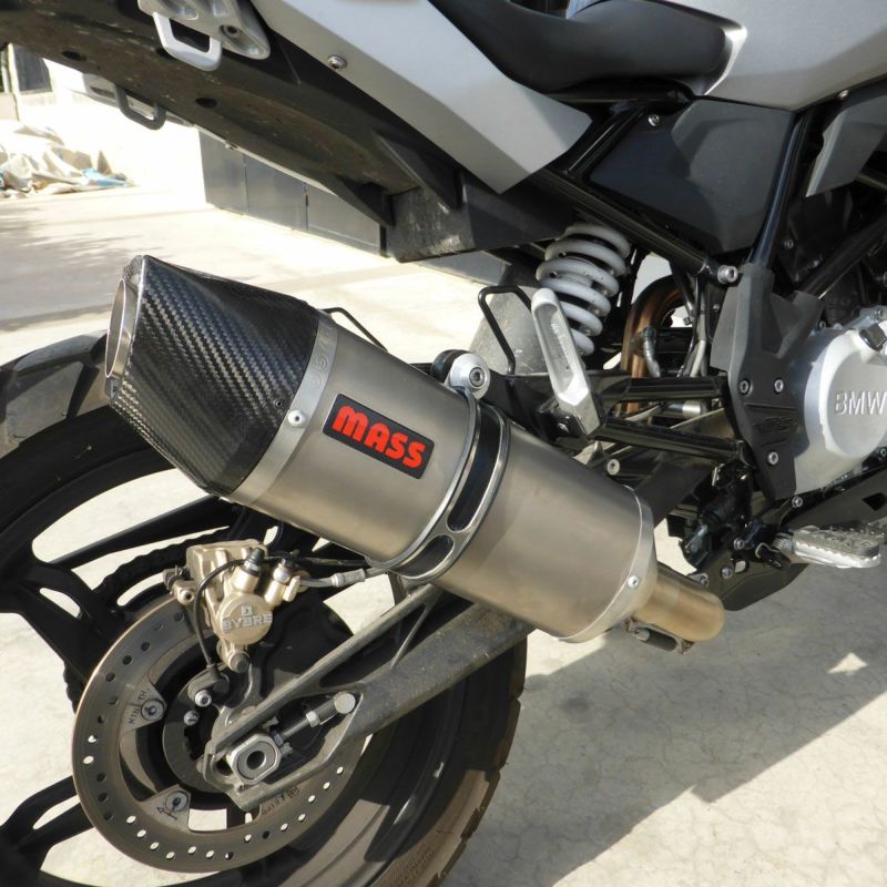 BMW G310GS オーバルチタン+ステンレス フルエキゾーストマフラー(レーシング) MASS Exhaust | バイクカスタムパーツ専門店  モトパーツ(MOTO PARTS)