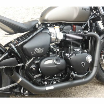 トライアンフ ボバー ステンレス 2in2 Hot Rod long フルエキゾーストマフラー ポリッシュ MASS Exhaust