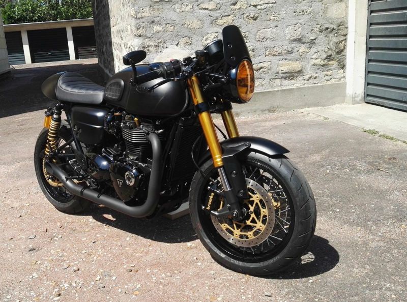 トライアンフ スラクストン1200R/RS ステンレス2in2 Hot Rod フル