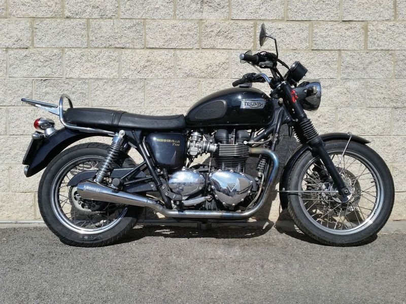 トライアンフ 空冷ボンネビル ステンレス Tromb スリップオンマフラー