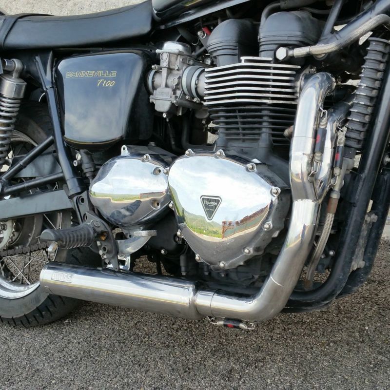 トライアンフ　マフラー スラクストン900 エキパイマフラー 右 トライアンフ(TRIUMPH