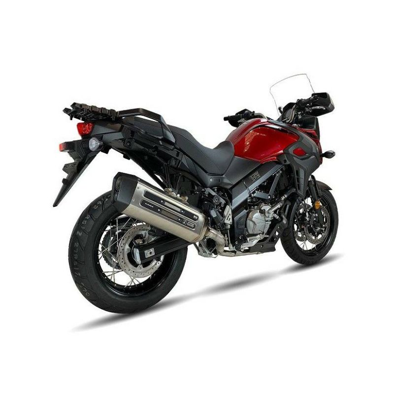 Vストローム650 17-22 スリップオンマフラー MEGA XTREM TRAIL