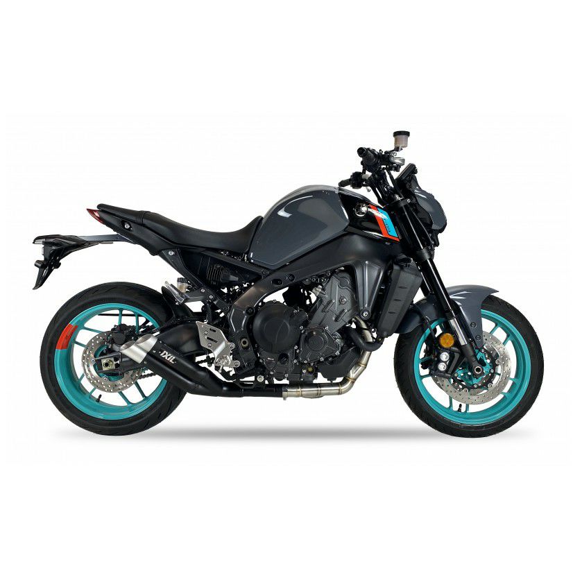 MT-09/XSR900 フルエキゾーストマフラー DUAL HYPERLOW BLACK XL 