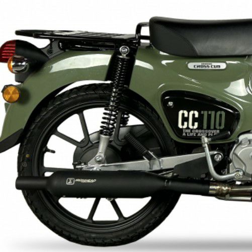 クロスカブ 22- フルエキゾーストマフラー IRONHEAD ROUND BLACK