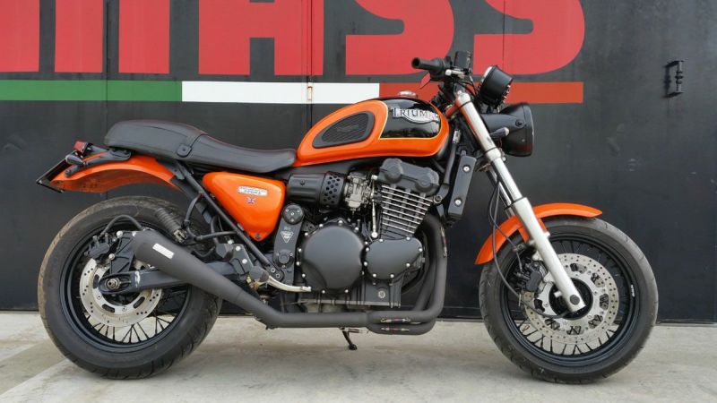 トライアンフ サンダーバード900/スポーツ Tromb ステンレス 3in1 フルエキゾーストマフラー マットブラック MASS Exhaust |  バイクカスタムパーツ専門店 モトパーツ(MOTO PARTS)