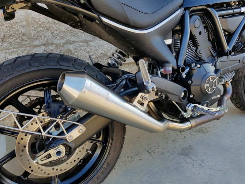 ドゥカティ スクランブラー400 Sixty2 ステンレス Tromb スリップオンマフラー サテン MASS Exhaust |  バイクカスタムパーツ専門店 モトパーツ(MOTO PARTS)