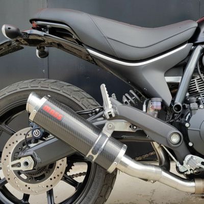 ドゥカティ スクランブラー400 Sixty2 EVO チタン スリップオンマフラー カーボンチップ MASS Exhaust |  バイクカスタムパーツ専門店 モトパーツ(MOTO PARTS)