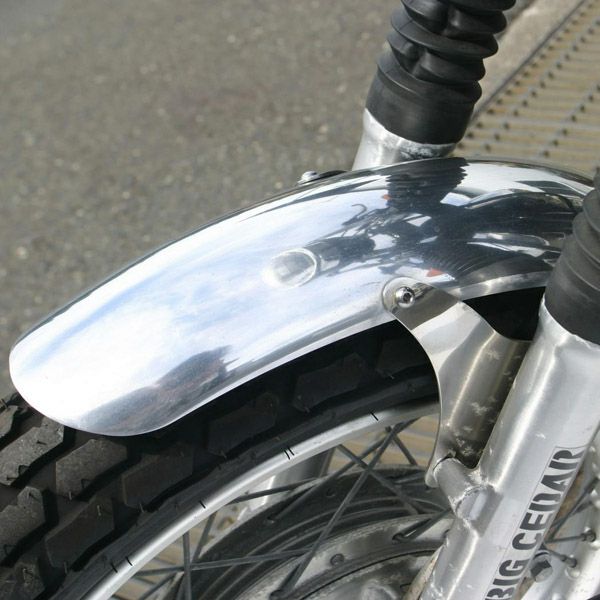 ヤマハ SR400用アルミフロントフェンダーロング純正用 BIGCEDAR 