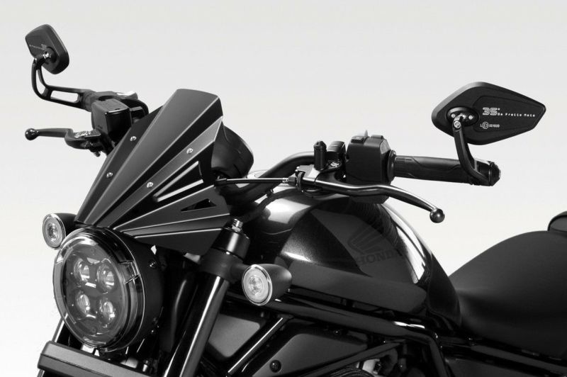 ホンダ純正 バーエンドミラー Rebel1100用 レブル1100 バーエンドミラー REVENGE SS ブラック Eマーク付き