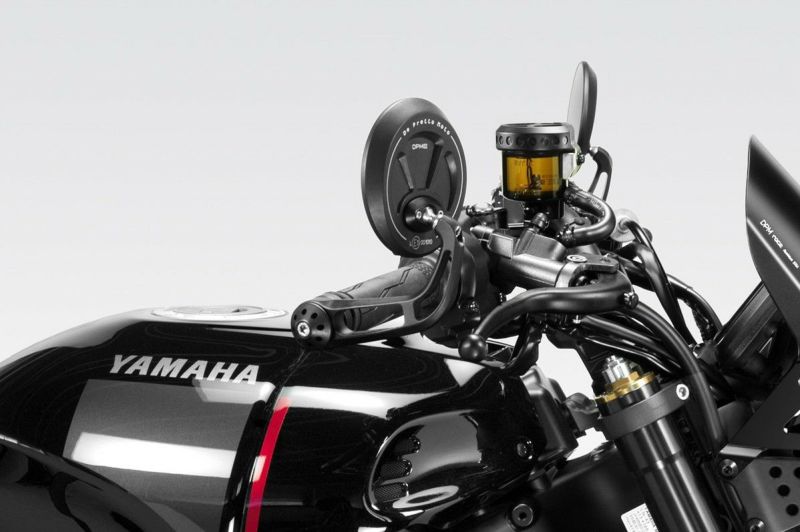 XSR900 22- バーエンドミラー EXENTIAL SS ブラック Eマーク付き