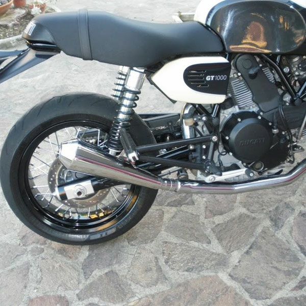 ドゥカティ GT1000 Tromb ステンレス スリップオンマフラー ポリッシュ
