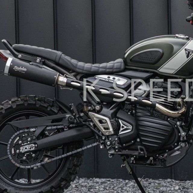 トライアンフ スクランブラー400X フルエキゾースト アップマフラー 