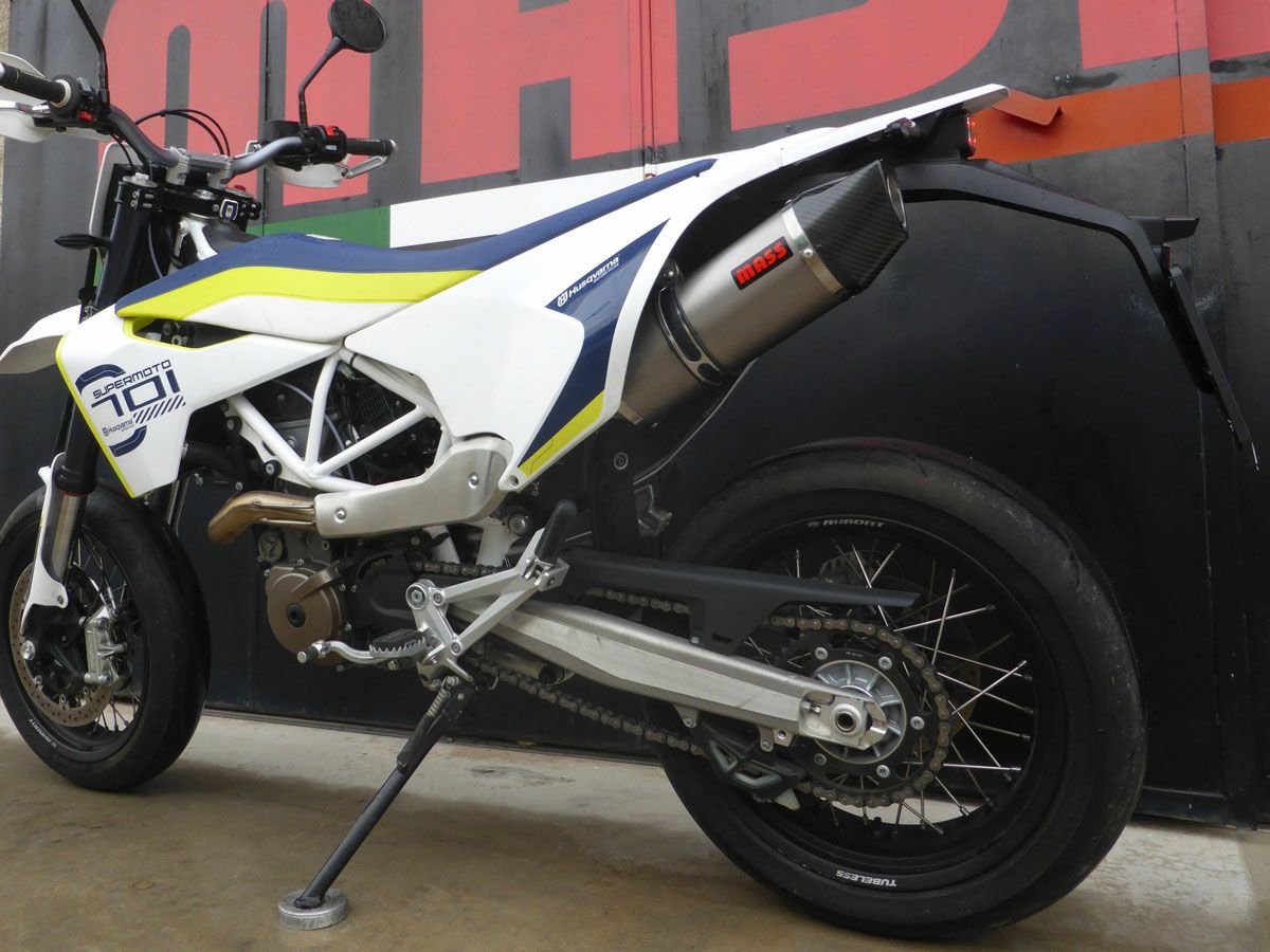 ハスクバーナ 701スーパーモト オーバルチタン スリップオンマフラー