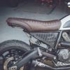 MUGELLO バイクシート ブラウン ダイヤモンドキルティングドゥカティ