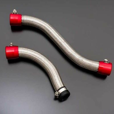 カワサキ Z900RS 21- レッド ステンメッシュ ラジエターチューブセット ver.2 ARCHI