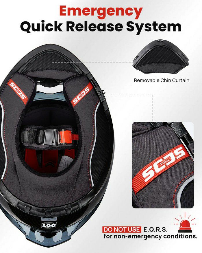 ILM フルフェイス カーボン ヘルメット 861C 