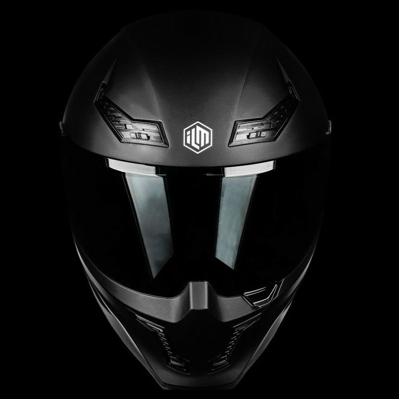 バイクヘルメット フルフェイス マットブラック XLサイズ エアロ