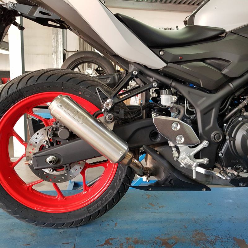 MT-03 15-20 bullet ステンレス スリップオンマフラー MASS Exhaust