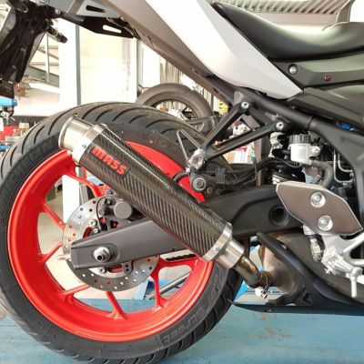 ヤマハ 2022 YZF-R25、MT-25 カーボンスリップオンマフラー(JMCA