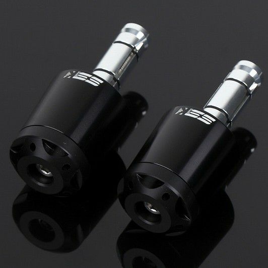 ハンドルバーエンド スズキ ドゥカティ 汎用 内径14mm-19mm ブラック