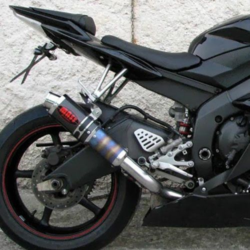 YZF-R6 06-14 M1スタイル カーボン スリップオンマフラー(ハイ) MASS 