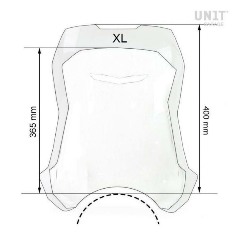 トライアンフ スクランブラー400X ウインドシールド XL クリア