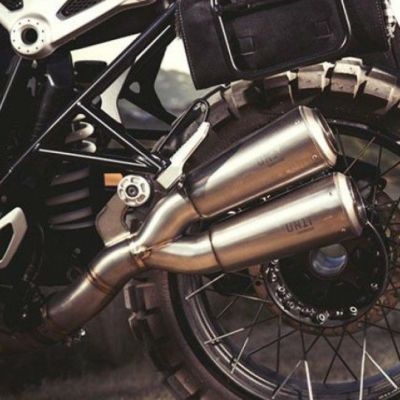BMW RnineT スリップオンマフラー ダブルローパイプ フルチタン Eマーク付き UNIT GARAGE (ユニットガレージ)