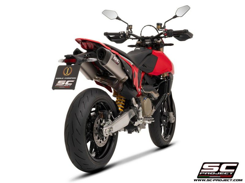 DUCATI ハイパーモタード698モノ/RVE スリップオンマフラー デュアルアンダーテール SC1-S チタン Eマーク付き SC-Project  | バイクカスタムパーツ専門店 モトパーツ(MOTO PARTS)