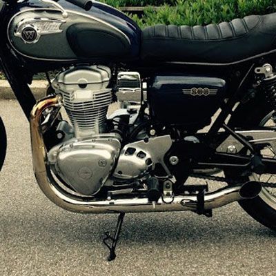 HOTRUN W800用 オールステンレス フルエキゾーストマフラー