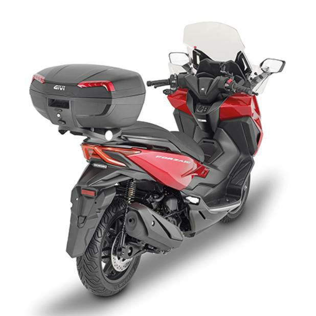 ジビ(GIVI) MONOLOCK 46L トップケース E46 リビエラ ブラック/レッドリフレクター ユニバーサルベースプレート付 |  バイクカスタムパーツ専門店 モトパーツ(MOTO PARTS)