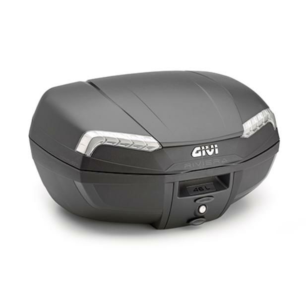 ジビ(GIVI) MONOLOCK 46L トップケース E46 テックリビエラ ブラック